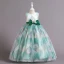 Chic / Beautiful Red Glitter Printing Birthday Flower Girl Dresses 2024 Ball Gown Scoop Neck Sleeveless Sash Bow Floor-Length / Long