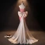 Sexy Rougissant Rose Perlage Volants Fleur Robe De Soirée 2024 Trompette / Sirène Bustier Sans Manches Dos Nu Noeud Train De Balayage Soirée Robe De Ceremonie