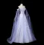 Luxe Lavande Fait main Perlage Faux Diamant Paillettes Robe De Bal 2026 Princesse De l'épaule Sans Manches Dos Nu Longue Tulle Robe De Ceremonie