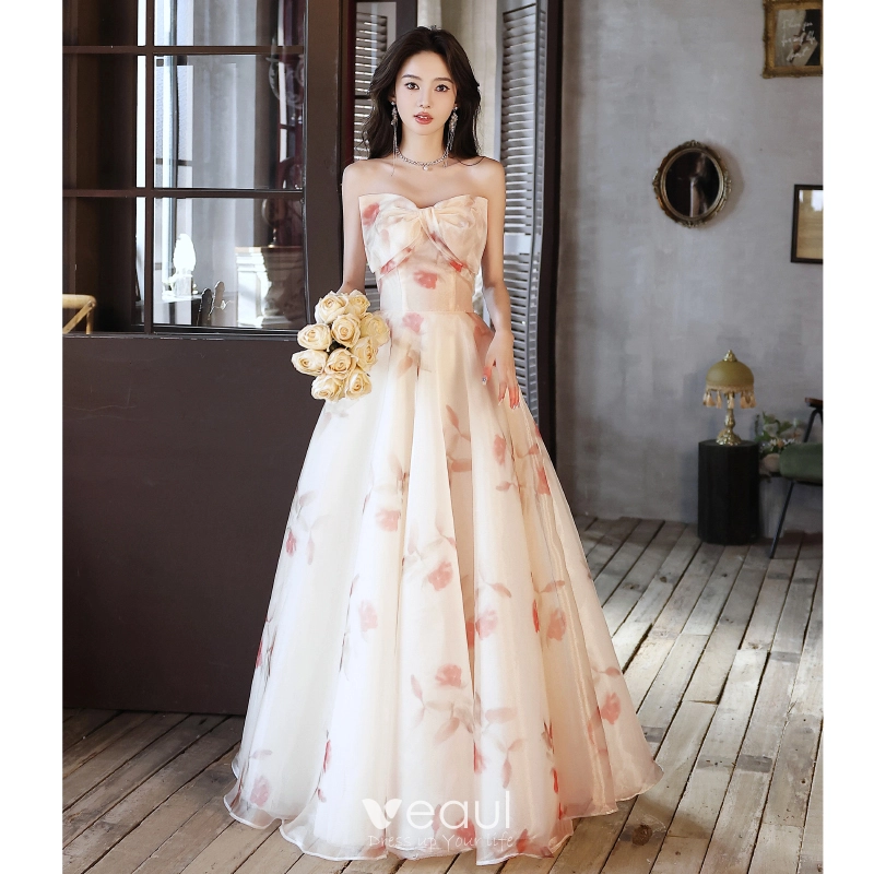 Stunning Butterfly Appliques Strapless A-line Fashion Homecoming
