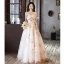 Charming White Appliques Prom Dresses 2023 A-Line / Princess Strapless Sleeveless Backless Floor-Length / Long Prom Formal Dresses
