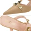 Sexy Noire Soirée Rivet Sandales Femme 2022 T-Strap 6 cm Talons Aiguilles À Bout Pointu Sandales Talons Hauts
