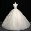 Chic / Beautiful Champagne Beading Sequins Appliques Prom Dresses 2025 Ball Gown Square Neckline Sleeveless Backless Floor-Length / Long Formal Dresses