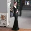 Charming White Beading Sequins Evening Dresses 2023 Trumpet / Mermaid V-Neck Sleeveless Backless Floor-Length / Long Evening Party Formal Dresses