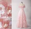 Chic / Belle Rougissant Rose Perlage Paillettes Robe De Bal 2025 Princesse De l'épaule Manches Courtes Dos Nu Longue Promo Robe De Ceremonie