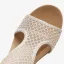 Fashion Summer Gold Rhinestone Casual Womens Sandals 2022 T-Strap 5 cm Wedges Open / Peep Toe Sandals