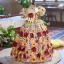 Flower Fairy Multi-Colors Lace Flower Appliques Birthday Flower Girl Dresses 2025 Ball Gown High Neck Short Sleeve Backless Floor-Length / Long Tulle