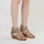 Roman Tan Street Wear Womens Sandals 2022 T-Strap 5 cm Wedges Open / Peep Toe Sandals