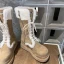 Vintage Tan Zamszowe Zużycie ulicy Płaskie Zima Snow Boots 2024 Okrągłe Toe Kozaki Damskie