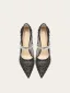 Chic / Beautiful Black Rhinestone Sequins Evening Party Pumps 2025 Tulle 10 cm Stiletto Heels Pointed Toe Pumps