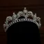 Sjarmerende Sølv Rhinestone Zirkon Bryllup Har Tilbehor Tiara 2022 Legering Tiara