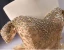 Luxury / Gorgeous Gold Handmade  Beading Pearl Rhinestone Sequins Prom Dresses 2024 Ball Gown Off-The-Shoulder Short Sleeve Backless Bow Chapel Train Prom