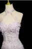 Charming Lavender Beading Appliques Sequins Prom Dresses 2025 A-Line / Princess High Neck Sleeveless Backless Floor-Length / Long Formal Dresses
