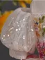 Fée Des Fleurs Blanche Appliques En Dentelle Fleur Perlage Paillettes Perle Anniversaire Courte Robe Ceremonie Fille 2025 Robe Boule Encolure Dégagée Gonflée Manches Courtes