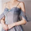 Charmant Bleu Ciel Perlage Paillettes Robe De Bal 2023 Princesse Bretelles Spaghetti Sans Manches Dos Nu Longue Promo Robe De Ceremonie