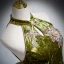 Chic / Beautiful Clover Green Velvet Pearl Sequins Prom Dresses 2023 Trumpet / Mermaid Halter Sleeveless Backless Bow Prom Formal Dresses
