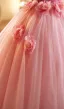 Chic / Beautiful Blushing Pink Appliques Prom Dresses 2025 Ball Gown Strapless Sleeveless Backless Floor-Length / Long Prom Formal Dresses