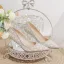 Charming Silver Beading Pearl Rhinestone Wedding Shoes 2024 7 cm Stiletto Heels Pointed Toe Wedding Pumps High Heels