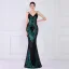 Charmant Doré Paillettes Robe De Soirée 2022 Trompette / Sirène Bretelles Spaghetti Sans Manches Dos Nu Longue Soirée Robe De Ceremonie