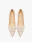 Bling Bling Gold Pearl Rhinestone Wedding Shoes 2026 5 cm Stiletto Heels Leather Pointed Toe Wedding Pumps