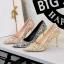 Charmant Rougissant Rose Faux Diamant Paillettes Soirée Escarpins 2026 9 cm Talons Aiguilles À Bout Pointu Escarpins Talons Hauts