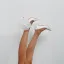 Chic / Beautiful White Pearl Appliques Wedding Shoes 2022 Leather 10 cm Stiletto Heels Pointed Toe Wedding Pumps High Heels