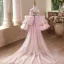 Flower Fairy Blushing Pink Beading Appliques Sequins Birthday Short Flower Girl Dresses 2025 Ball Gown Scoop Neck Sleeveless Backless Tulle