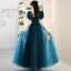 Vintage / Retro Green Prom Dresses 2022 A-Line / Princess Scoop Neck Short Sleeve Backless Floor-Length / Long Prom Formal Dresses