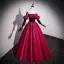 Elegant Burgundy Prom Dresses 2022 Ball Gown Strapless Sleeveless Backless Floor-Length / Long Prom Formal Dresses