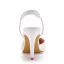 Chic / Beautiful White Lace Flower Wedding Shoes 2023 9 cm Stiletto Heels Pointed Toe Wedding Sandals High Heels