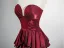 Sexy Bordeaux Paillettes Trompette / Sirène Robe De Bal 2024 Bustier Manches Courtes Dos Nu Train De Balayage Promo Robe De Ceremonie