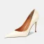 Elegant Sky Blue OL Office Pumps 2026 Leather 7 cm Stiletto Heels Pointed Toe High Heels