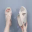 Fashion Black Beach Street Wear Pierced Womens Sandals 2024 9 cm Wedges Open / Peep Toe Sandals High Heels