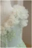 Modest / Simple Sage Green Appliques Birthday Flower Girl Dresses 2024 A-Line / Princess Scoop Neck Sleeveless Backless Floor-Length / Long Tulle