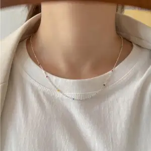 Modest Simple Multi Colors Beading Sterling Silver Necklaces Accessories 2023