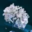 Elegant Hvit Perle Rhinestone Blomst Legering Bryllup Har Tilbehor 2024