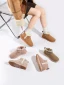 Comfortable Winter Brown Suede Snow Boots 2024 Street Wear Leather Round Toe Womens Boots