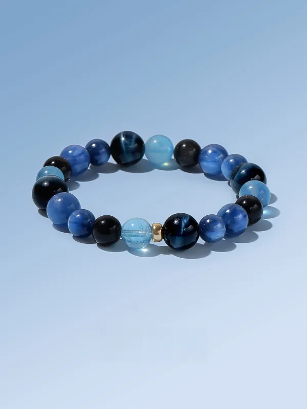 Chic / Belle Océan Bleu Fait main Cristal Naturel Bracelets 2025 Accessorize