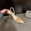 Charming Beige Lace Rhinestone Evening Party Womens Sandals 2024 Leather 10 cm Stiletto Heels Pointed Toe High Heels
