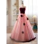 Chic / Beautiful Burgundy Pearl Appliques Prom Dresses 2023 A-Line / Princess Strapless Short Sleeve Backless Floor-Length / Long Prom Formal Dresses