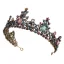 Vintage Multi-Kleuren Rhinestone Bronzen Legering Tiara Bruids Haaraccessoires 2023 Huwelijk