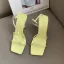 Sexy Yellow Summer Street Wear Womens Sandals 2022 Ankle Strap 8 cm Stiletto Heels Open / Peep Toe Sandals High Heels
