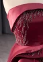 Haut de Gamme Élégant Bordeaux Fait main Perlage Paillettes Fleur Robe De Bal 2024 Trompette / Sirène Bustier Sans Manches Dos Nu Train De Balayage Promo