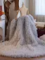 Luxe Gris Fait main Volants Promo Vestes & Enveloppements châle Manches Courtes 2025