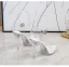 Sexy Transparent White Cocktail Party Crystal Womens Sandals 2023 Ankle Strap 10 cm Stiletto Heels Open / Peep Toe Sandals High Heels