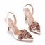 Chic / Beautiful White Rhinestone Wedding Shoes 2023 9 cm Stiletto Heels Pointed Toe Wedding Sandals High Heels