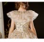 Bling Bling Multi-Colors Sequins Champagne Birthday Flower Girl Dresses 2024 Ball Gown V-Neck Sleeveless Floor-Length / Long