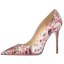 Mote Multi-Farger Lær Slangeskinn Print Aften Pumps 2023 10 cm Stiletthæler Spisse Pumps Høyhælte