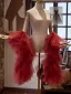 Chic / Beautiful Burgundy Handmade  Pleated shawl Jackets & wraps Tulle 2024