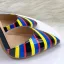 Moda Multi-Kolory W paski Wieczorowe Buty Damskie 2023 12 cm Szpilki Szpiczaste Buty Damskie Wysokie Obcasy